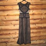 BCBG MAX AZRIA Viviana illusion lace peplum gown Black Photo 2