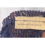 Monserat De Lucca Navy Open Weave Knit Tunic Cover Photo 6