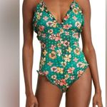 Ulla Johnson Giordana Maillot One-Piece Swimsuit, Veridian, Size X-Large, $350 Photo 2
