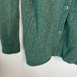 prAna Milana Asymmetrical Wool Snap Button Jacket Green Long Pockets Size M $180 Photo 4