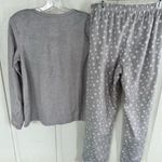 Croft & Barrow  Fuzzy Gray Star Pajama Set Photo 3