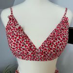 J.Crew Floral Print Bikini High Waist Bottoms & Ruffle on Top Bottom-XS Top-M Photo 2