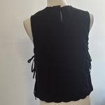 Le lis  Black Sleeveless Blouse with Side Ties Photo 3