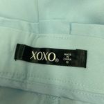 XOXO NWT  Tampered Sash Waist Size 12 Pants- Cool Blue Colored Photo 2