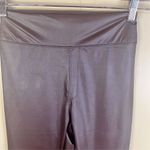 Aerie Offline by  Brown Faux Leather High-Rise Women's Leggings Active Size Large Photo 1
