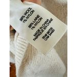 Rebecca Taylor  White Cream Side Tie Wool Blend Turtleneck Sweater size Large Photo 3