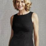 CAbi  Uptown Top Ponte Knit Back Zip Sleeveless Sheath Black Size 8 Photo 1