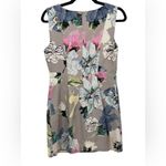 Milly  Floral Sleeveless Sheath Dress Size 6 Multicolor Beige Pink‎ Blue Cream Photo 1