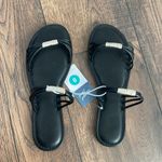 Universal Threads Universal Thread sandal two band slide black gold New Size 8 Photo 3