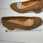 Just Fab Tan Micro Suede Liza Rounded Toe Block Heels Size 8 Photo 65