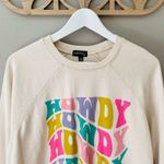 Originality 'Howdy' Pullover Sweatshirt Cream Sz XS Photo 1