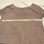 White Crow long sleeve tunic shirt top semi sheer paneled airy Mauve large Photo 7