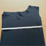 Norma Kamali  Drop Shoulder Sheath Dress, black, stretchy jersey, size S Photo 3