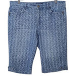Blue Print Denim Pedal Pushers Size 16 Bandolino Brady Shorts Photo 0