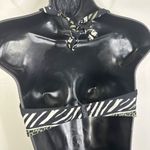 NWT Bruno Banani Mixed Animal Print 2 Piece Bikini Swim Suit Black Size 8 Photo 5