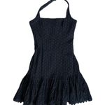 Eyelet Lace Little Black Mini Dress 🔥 Size 10 Photo 0