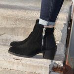 Cougar Anton Suede Block Heel Waterproof Boot Black Size 7 Photo 0