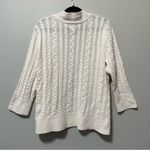Croft & Barrow Cable Knit Open Cardigan Creamy White Size L Photo 1