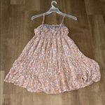 Floral Mini Dress in Brown and Yellow Purple Size M Photo 4