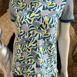 Lands' End  Fish Ocean Polo Short Sleeve Blue Shirt Women's Size XS Photo 0