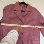 House Of CB  'Kiera' Warm Pink Vegan Leather Oversized Blazer NWOT size‎ M Photo 7