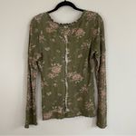 We The Free Free People WTF Clover Floral Printed Thermal Top Army Combo Size Large Photo 7