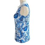 Tommy Bahama  Women's Active Golf Sea Palm Blue White Sleeveless Top Photo 4