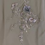 Sue Wong Nocturne Brown Maxi Dress‎ Formal Evening Embroidered Applique Sz 6 Photo 7