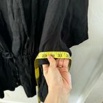 Brochu Walker Black St. Tropez Waist Chest Tie Eyelet Collar Oversized Dress M Photo 12