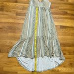 Derek Heart Women’s Medium Stripe Print Floral Braided Maxi Dress Stretch Summer Photo 8