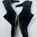 Stuart Weitzman Black Suede V-Cut Booties Size 8.5M Photo 5