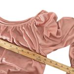 Vintage 70s Union Made Midi Dress Size M Floral Lace Long Sleeve Pink Feminine Size M Photo 9