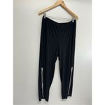 MSK Wide Leg Pants Size XL Petite Black Rhinestone Elastic Waistband NEW Photo 3