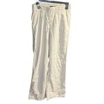 Hollister  Adjustable-rise pull-on baggy Linen Blend Cream pants Small #761 Photo 4