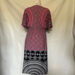 London Times Y2K Babydoll Dress Sz 6 Festival Indie Boho Geometric Retro Bold Photo 6