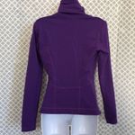 LUCY purple cowl neck athletic‎ zip up jacket Workout Golf Tennis Size XS Photo 3