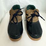 Pacific trail Snow Alberto Gwen Low Duck Rain Shoes Navy Tan Leather Sz 6 Photo 3