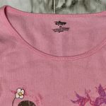 Disney Mickey Minnie Mouse  Store Vintage Pink Thermal Long Sleeve Graphic Shirt Photo 3