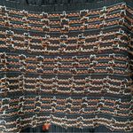 Free People  Dahlia Embroidered Black Dress Puff Sleeve Brown size Small Photo 11