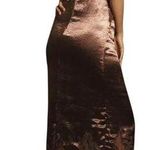 Anthropologie By Plum Satin Lace Midi Pajama Dress, Size XL, New with Tag Photo 1