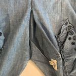 J.Crew  sleeveless eyelet ruffle chambray dress 10 Photo 4