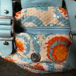 Italian Designer Nuovedive Sequin & Leather Handbag Blue Photo 3