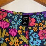 Emery Rose Bold Floral Print Long Sleeve Fit & Flare Thin Midi Dress Size 2XL Photo 6