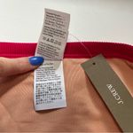 J.Crew  Ribbed Trim Hipster Full Coverage Bikini Bottom in Wild Hibiscus Size L Photo 5