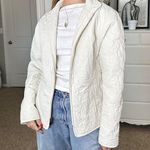 Nina White quilted zip-up puffer lightweight Photo 0
