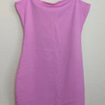 ZARA NWT Fitted Stretch Mini Dress in Bubblegum Pink Size Medium Photo 0