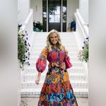 Farm Rio Anthropologie  Button-Front Maxi Dress Size Medium Photo 9