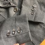 White House | Black Market Ruffle, Tweed Knit Blazer, Gray, Silver, Size 4 Photo 7