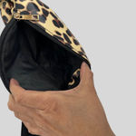 Leopard Print Adjustable Waist Fanny Pack With Zipper Closure & Black Strap Photo 4