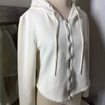 Jil Sander Cream Fitted Cropped Sweatshirt NWOT Size M Photo 2